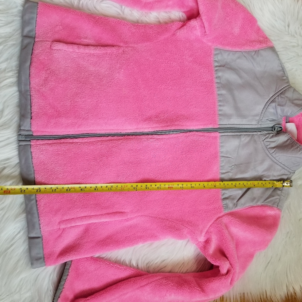 Danskin Fuzzy Sweater With Zipper, Pink and Gray, SIZE M. - Picture 14 of 16